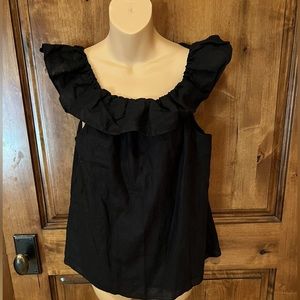 JCrew Off the shoulder ruffle blouse